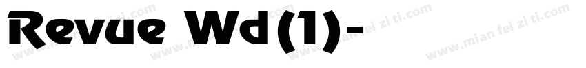Revue Wd(1)字体转换